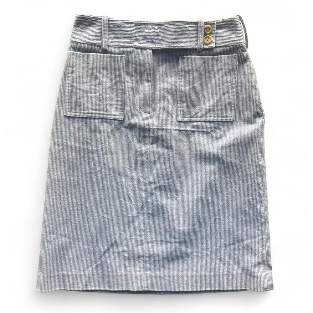 Vintage Celine baby blue corduroy skirt